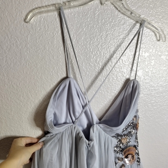 BHLDN Gray Embellished Gown - Picture 8 of 11